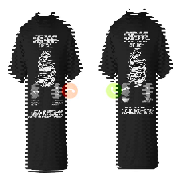 釣りウナギ漁師 Tシャツ