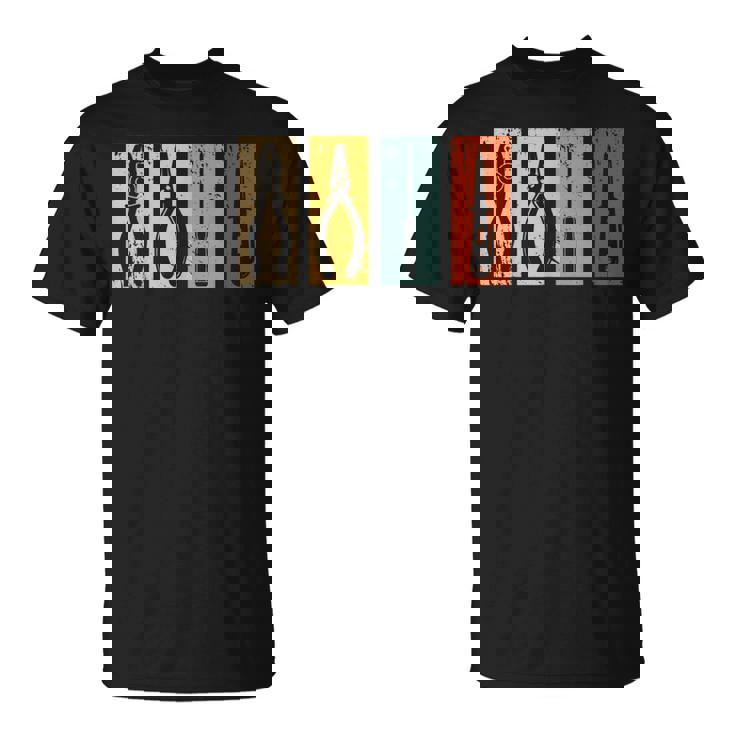 電工工具 レトロ 職人 Tシャツ