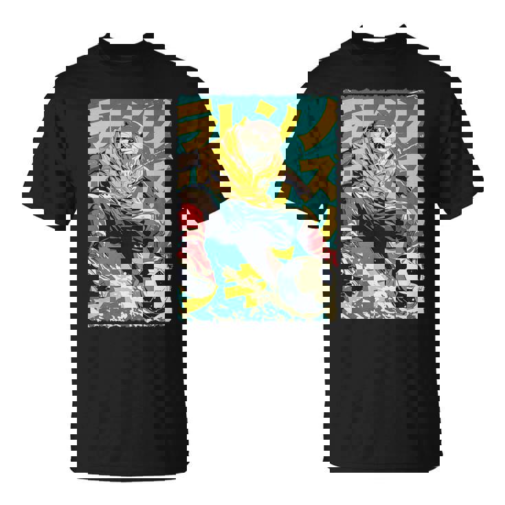 面白い 漫画 アニメ 日本美術 カワウソ サッカー 選手 キッズ 男性 長袖tシャツ Tシャツ