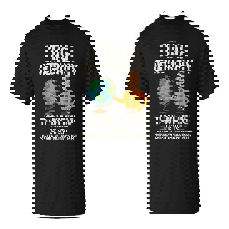 面白い 高校 男性 地理 先生 ティーンエイジャー ジョーク Tシャツ