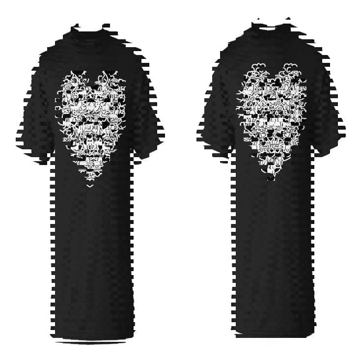 面白いtシャツ パグ 犬 ハート イヌ メンズ 犬好き グッズ かわいい おもしろ 面白い 服 ネタ Tシャツ