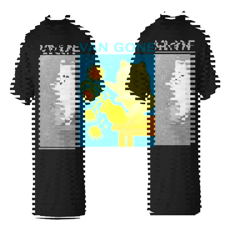 面白いtシャツ ポメラニアン ゴッホ イヌ メンズ 犬好き グッズ かわいい おもしろ 面白い 服 ネタ 長袖tシャツ Tシャツ