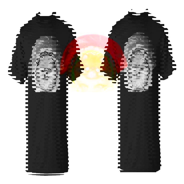 面白いtシャツ ポメラニアン 犬 イヌ 寿司 メンズ 犬好き グッズ かわいい おもしろ 面白い 服 ネタ Tシャツ