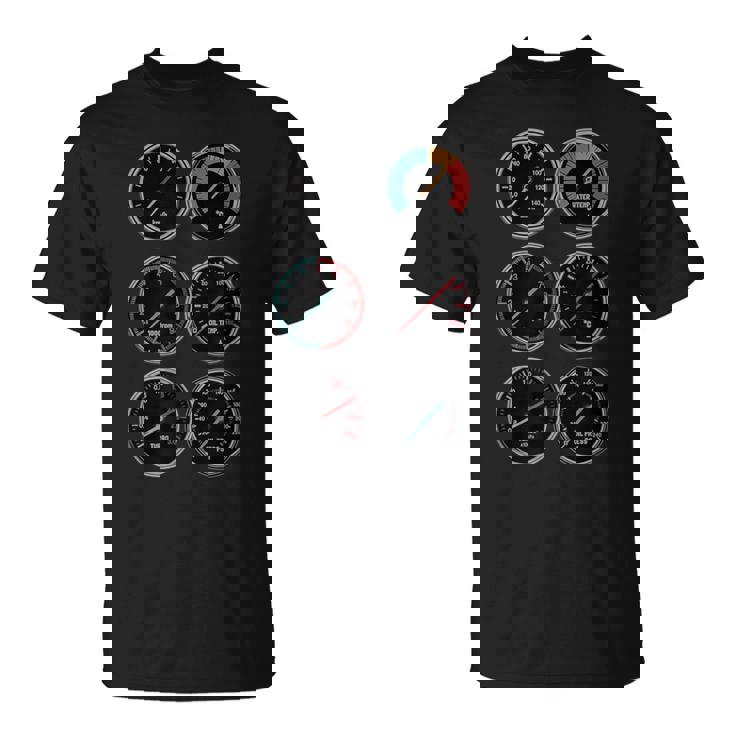 面白いtシャツ 自動車 車 スピードメーター イラスト キッズ 子供 大人 メンズ おもしろグッズ 男の子 Tシャツ