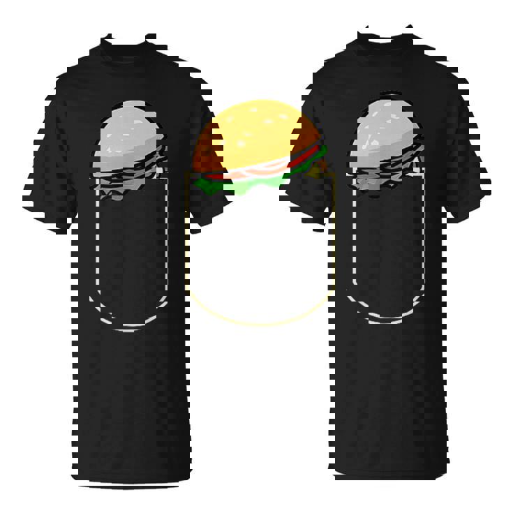 面白いハンバーガー ポケット入り ギフト チーズバーガー ポケット Tシャツ