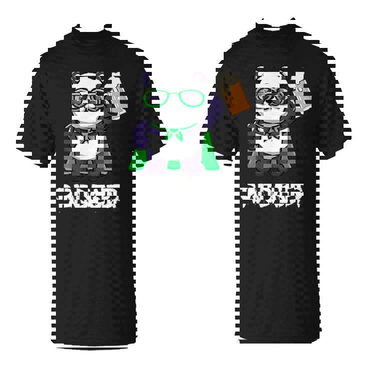 面白いパンダパンダビールドリンカー パンダビール Tシャツ