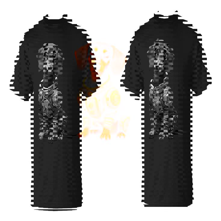 面白い犬ロボット技術サイボーグい 犬ロボット動物 Ai Lover Robotic Dog 長袖tシャツ Tシャツ