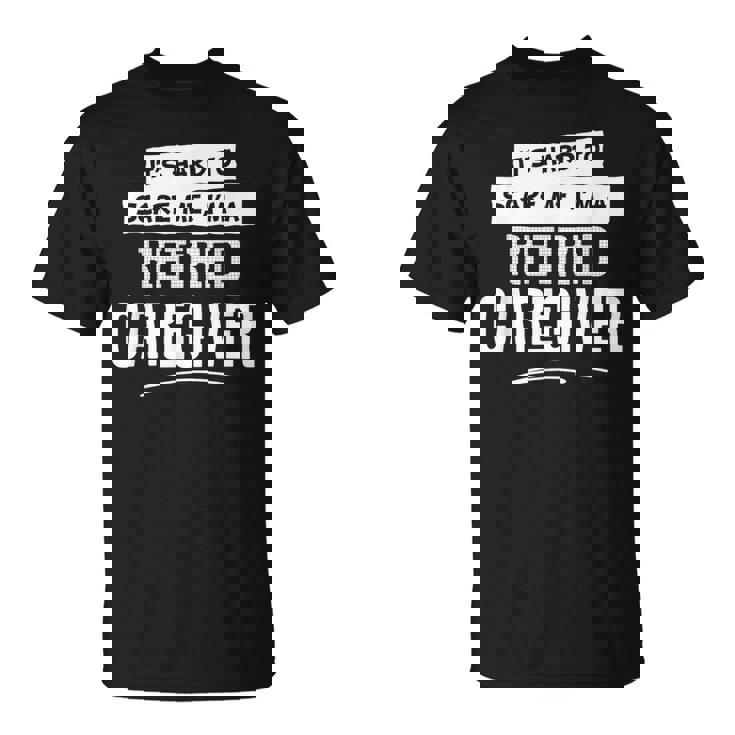 面白い退職介護用シャツ 男女兼用 Tシャツ