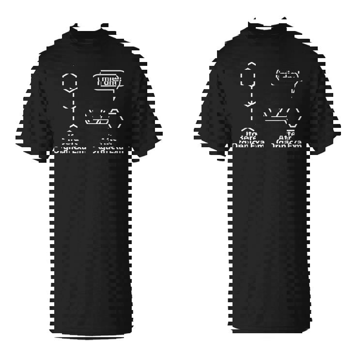 面白い駄洒落-有機化学試験後の前-私は奉仕する Tシャツ