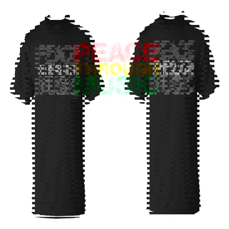 音楽を通して平和を変えるために遊ぶ Tシャツ