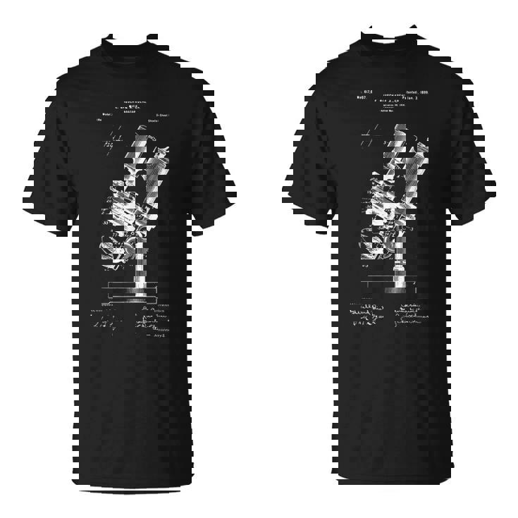 顕微鏡顕微鏡愛好家 レトロサイエンス微生物学 Tシャツ