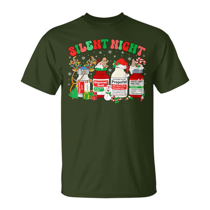 廃盤Keep Silent Tシャツクリスマスシリーズ retro-propofol-silent-night-er