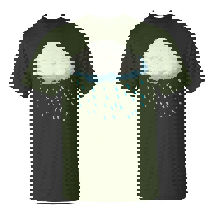 White Clouds Rain Drop Costume Christmas Halloween T-Shirt