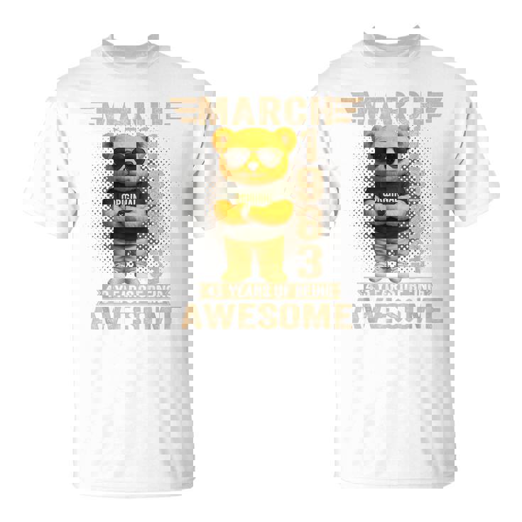 43歳 1983年3月 テディベア 43歳 誕生日 男性 女性 Tシャツ