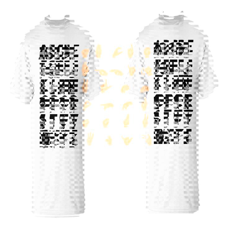 ASL American Sign Language Alphabet Teacher Deaf Tank Top T-Shirt