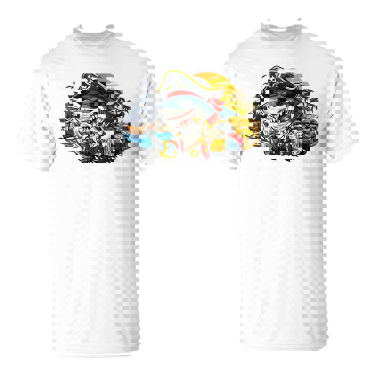 Beer Dad Piratehark グラフィック 漫画 海 アドベンチャーシャツ Tシャツ