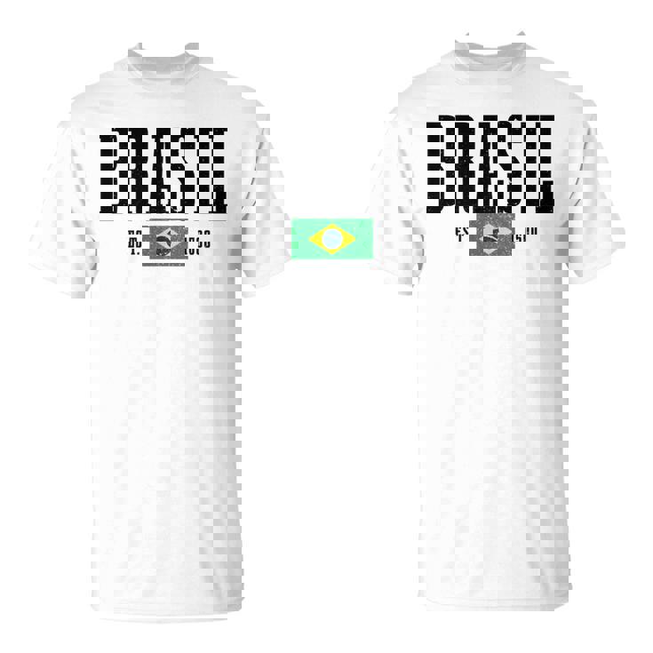 Brasil Est 1500 ブラジル ブラジリアン 国旗 プライド 長袖tシャツ Tシャツ