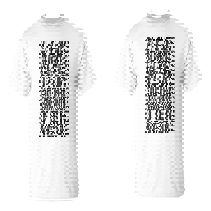 Chemise Humoristique Pour 25E Anniversaireieux Mètre Drôle 25 Ans Cadeaux T-Shirt