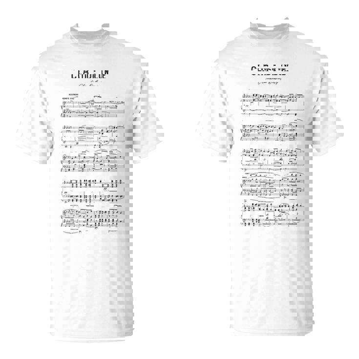 Clair De Lune クロード・ドビュッシー Tシャツ