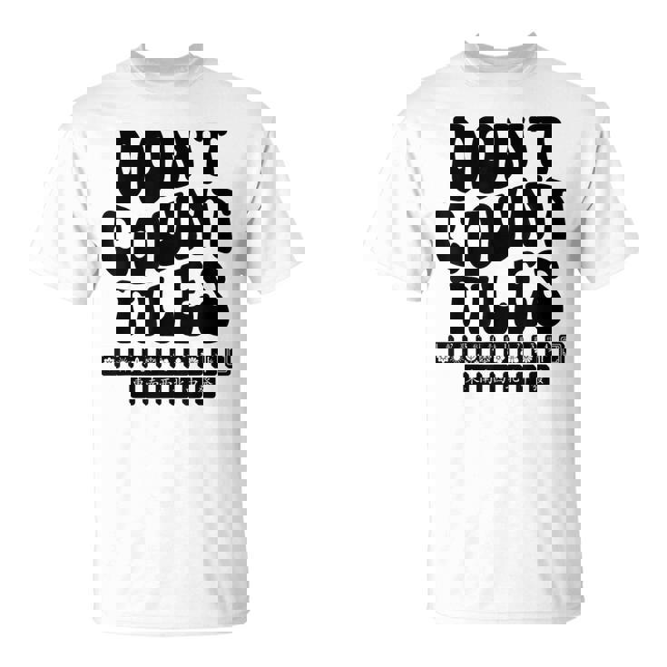 Don't Count Tiles タイルゲーム 麻雀選手 フォールド引退 Tシャツ