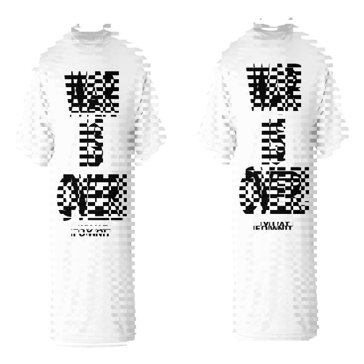 Exclusive War Is Over ご希望の場合限定ブラックプリント 長袖tシャツ Tシャツ