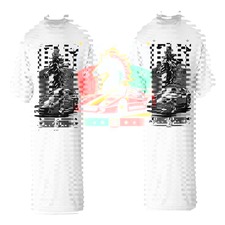 F40 イタリア スー 黒馬 Tシャツ