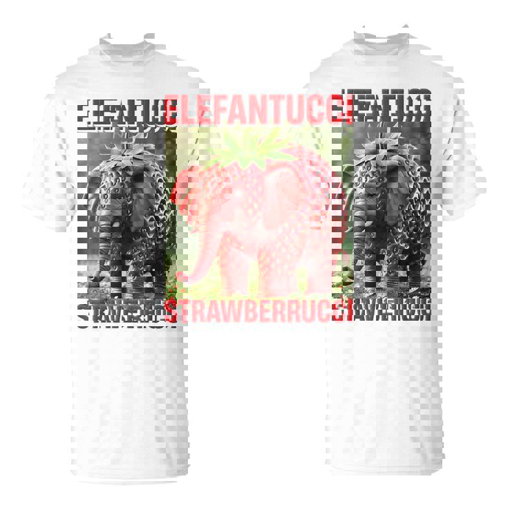 Brainrot Animal Gen Alpha Meme ストロベリーエレファント Tシャツ