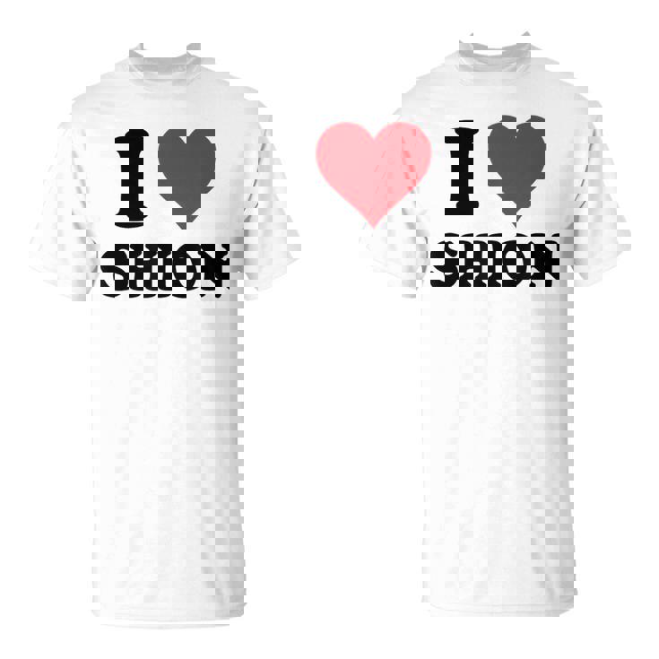 I Hearthion ファーストネーム I Love パーソナライズ Tシャツ