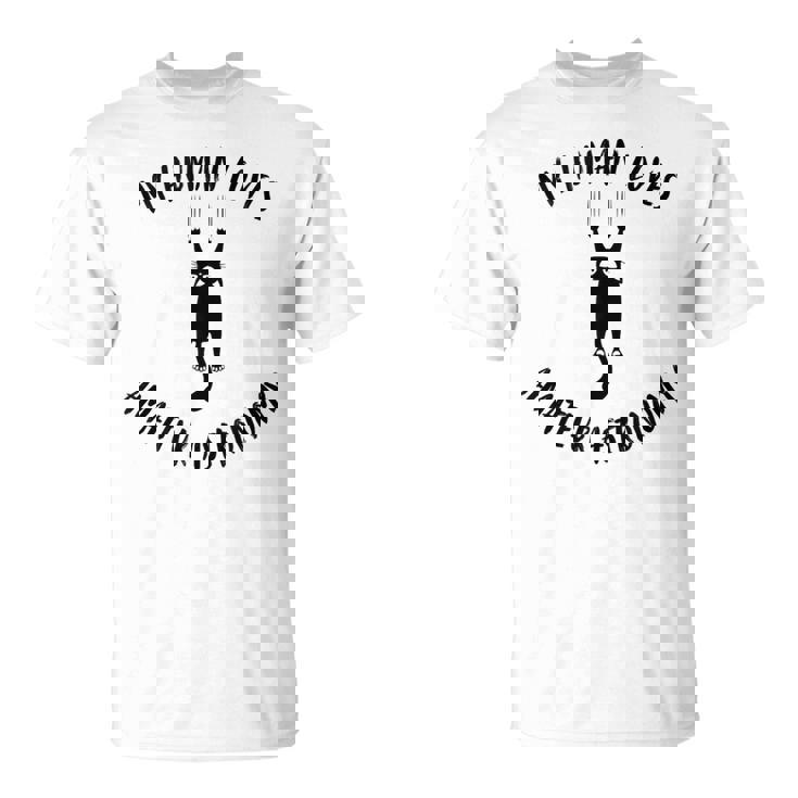 My Human Loves Amateur Astronomy Cat Parent Hobby Lover Tank Top T-Shirt