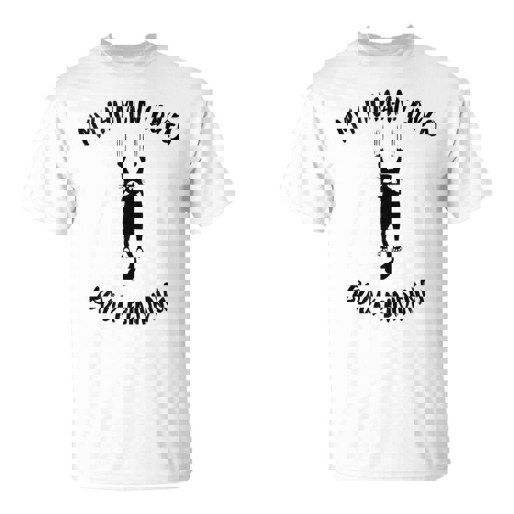 My Human Loves Book Binding Cat Parent Hobby Lover Tank Top T-Shirt