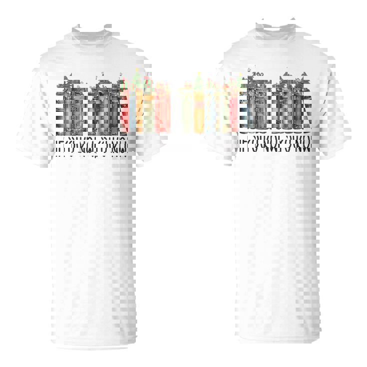 If You Know You Know 6 7 Reading Books Christmas T-Shirt If You Know You Know 6 7 Reading Books Christmas T-Shirt