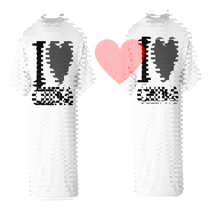 I Love China I Heart China Tシャツ