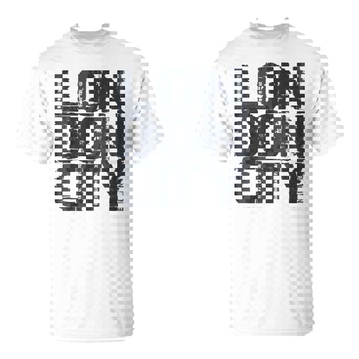 I Love London、クールでレトロなロンドンのファッショングラフィックデザイン。 Tシャツ