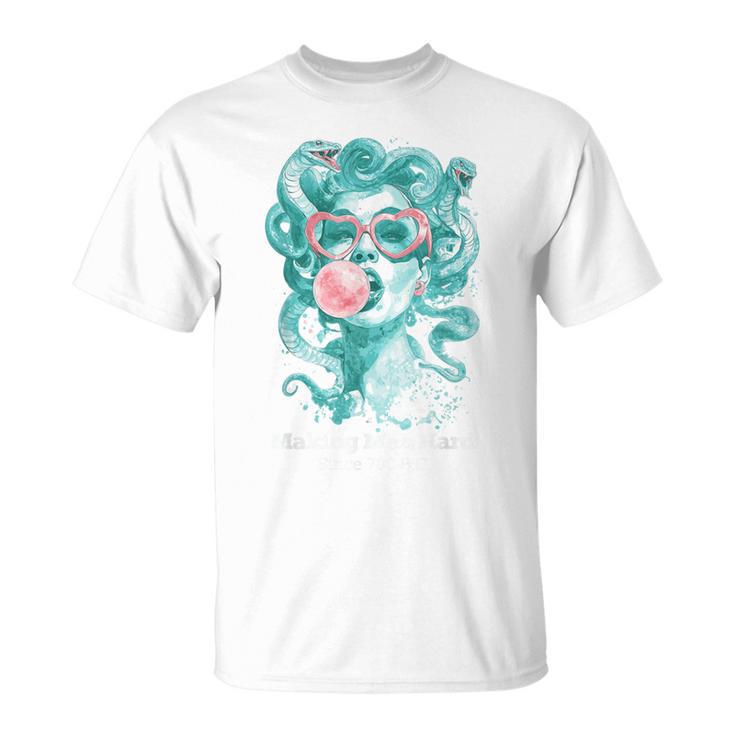 Making Hard Since 700 Bc Feminist Medusa Bubblegum Women T-Shirt