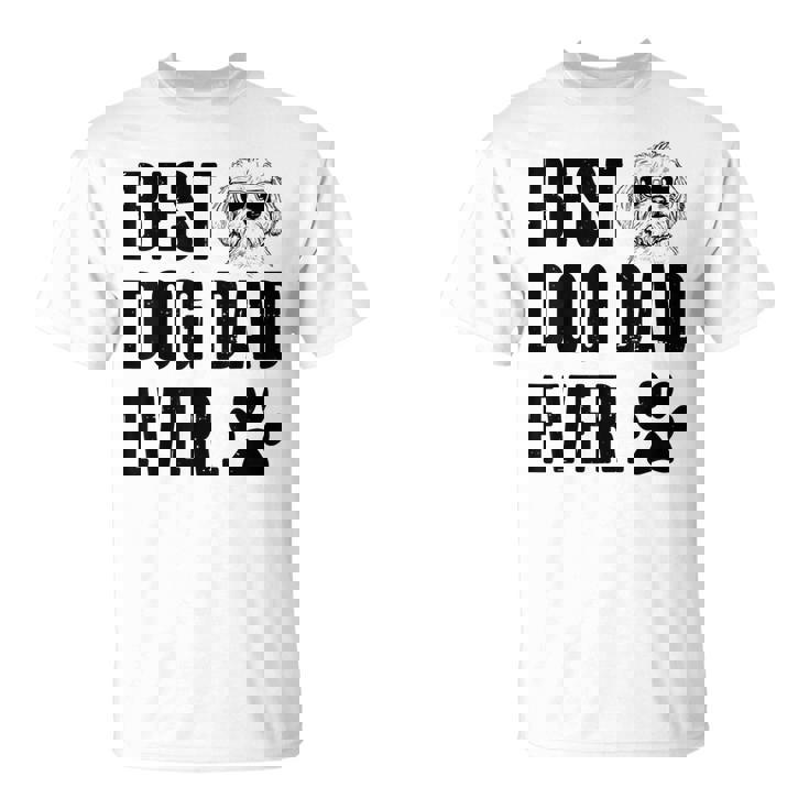 Maltese Papà Papà Miglior Cane Papà Mai Uomini Maglietta