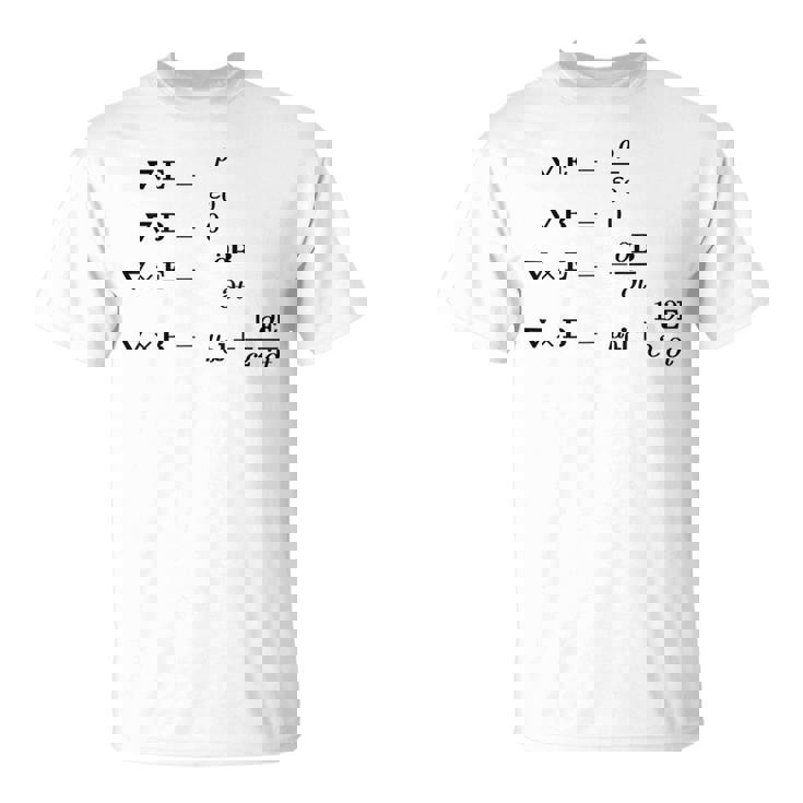 Maxwell 電磁気学・物理・科学の方程式 Tシャツ