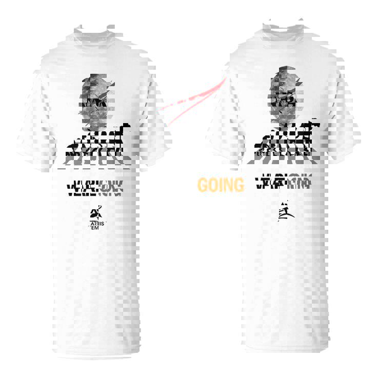 Nasaアルテミス計画 人類の進化 Tシャツ