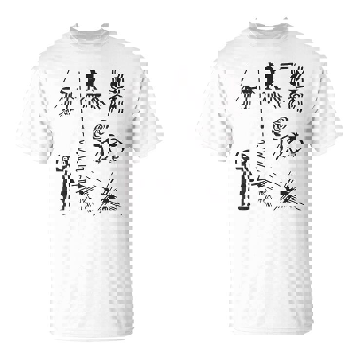 Nazca Lines 古代ufoエイリアン地球外生命アートtシャツ Tシャツ