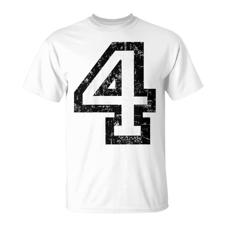 Numéro 4 NoirBlancintage No4 T-Shirt