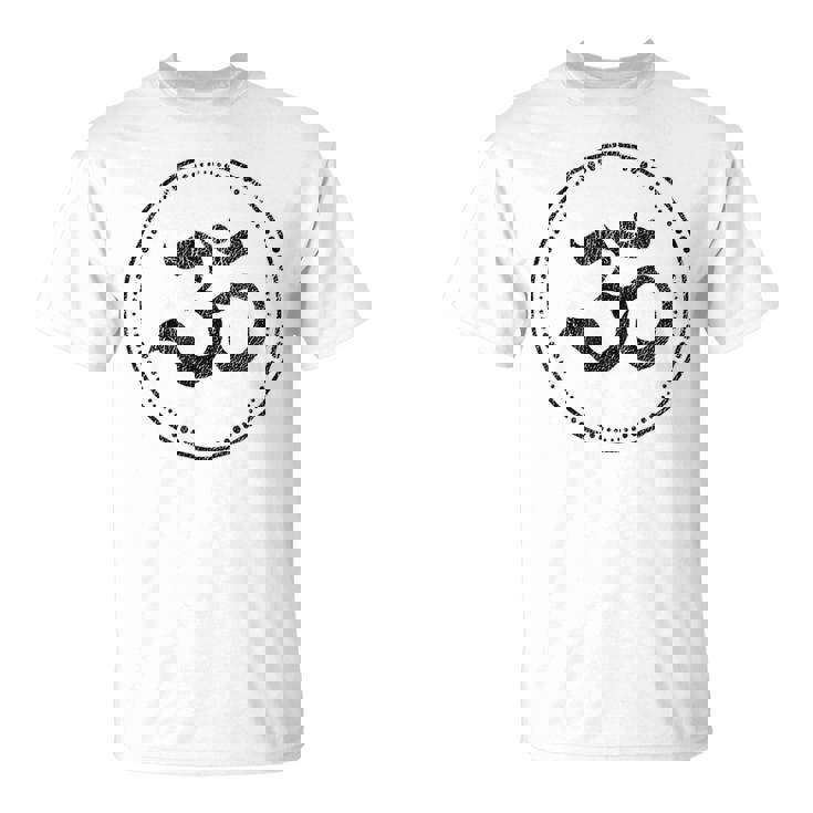 Om スピリチュアルシンボル ヨガ 瞑想 オーム Tシャツ