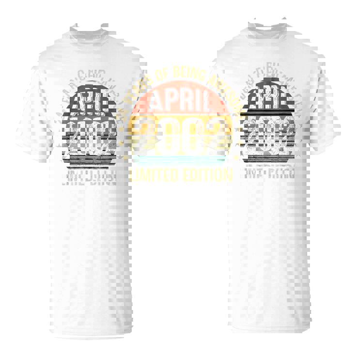 On Back 2002年4月の誕生日 限定版 ヴィンテージ 24Th Tシャツ