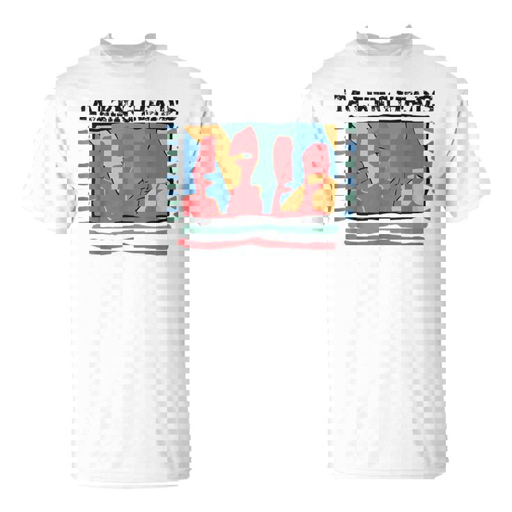Talking Heads イエロー レトロ グラフィック Tシャツ