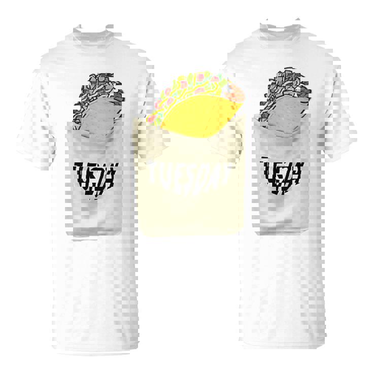 Trendy Taco Tuesday Pocket Food Humour Tシャツ