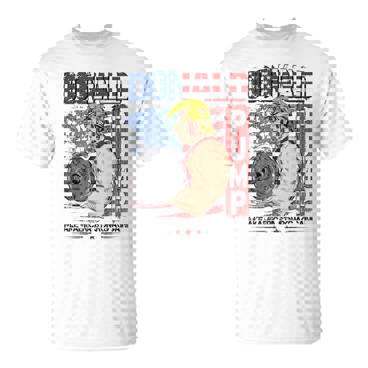 Trump Donald Pump Make Americatrong Again Tシャツ