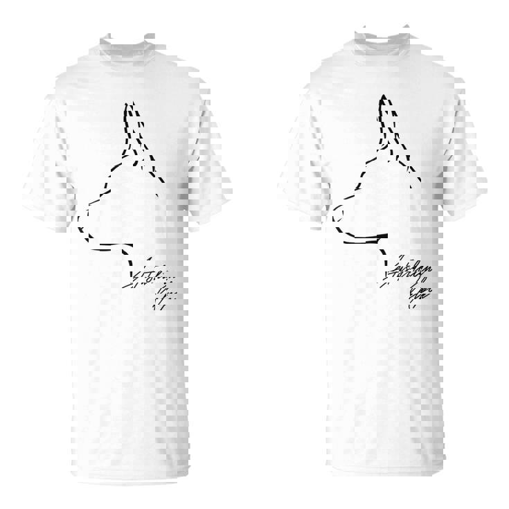 Wilsigns オーストラリアンケルピー インプロファイルドッグギフト Tシャツ