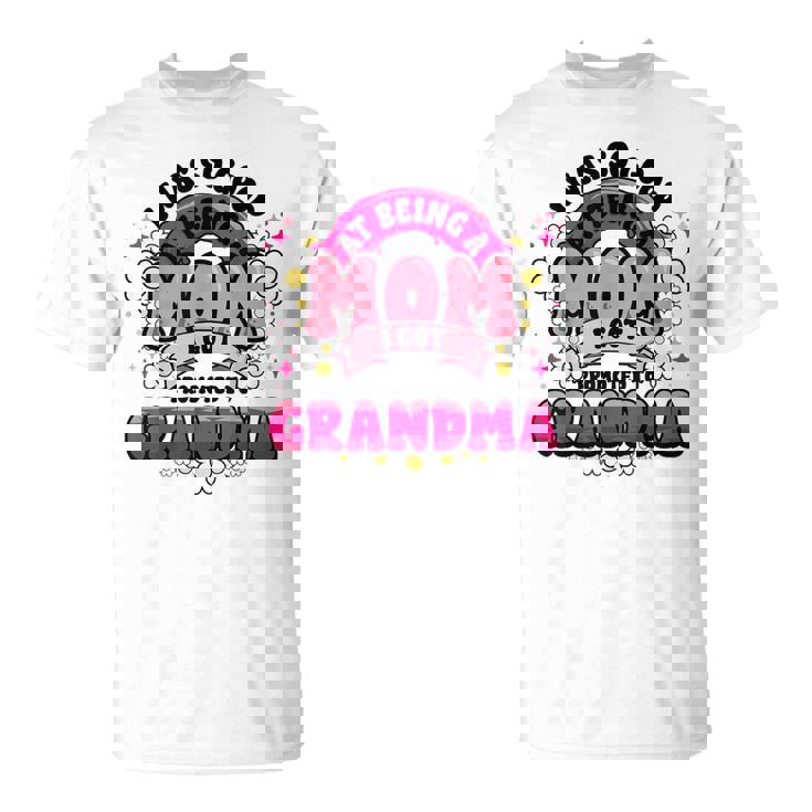 お母さんはおばあちゃんに昇進しました新しいおばあちゃんママ面白い母の日 Tシャツ