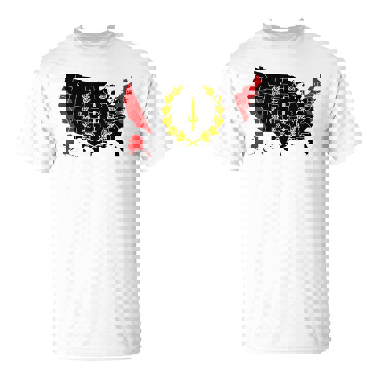 アメリカアフリカ ヘリテージフラッグ アメリカンブラック ヘリテージフラッグ Tシャツ