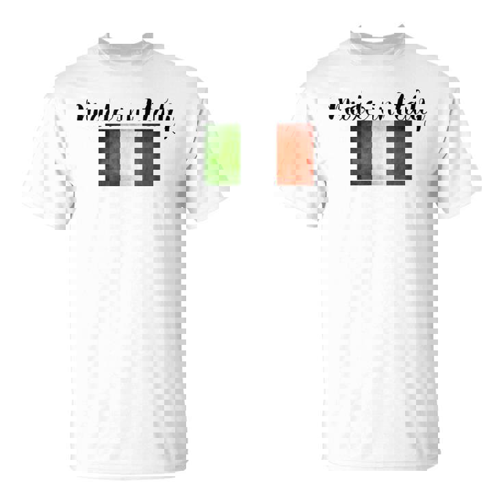 イタリア製イタリア国旗シャツ。 Tシャツ