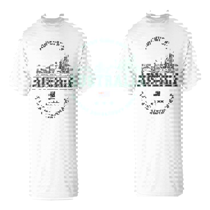 オーストラリアヴィンテージお土産オーストラリアのランドマーク Tシャツ