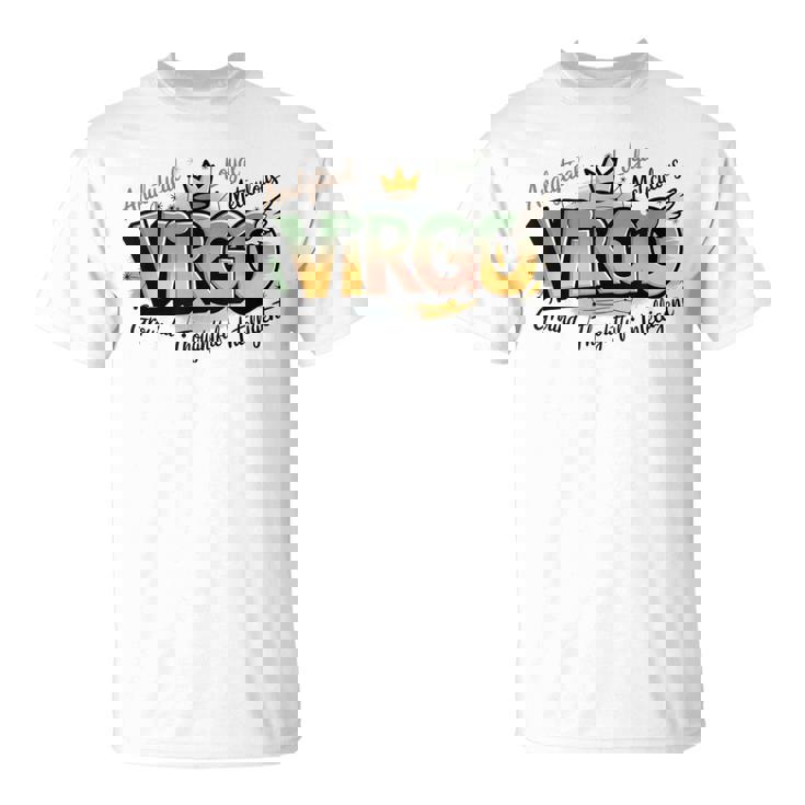 カラフルな乙女座の星座デザイン Tシャツ